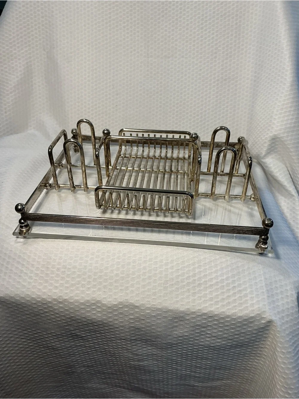Vintage Oneida - Rogers ,Silverplated buffet caddy .
